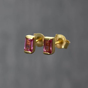 Trendy Pink Quartz <b>Stud</b> Earrings Gemstone Silver Earring 925 Silver Plated Earring High Quality at Affordable Price for Women - Product Image 1