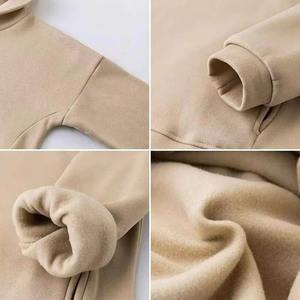 Sudadera con capucha y cremallera desgastada con logotipo personalizado, chándales para mujer, conjuntos de joggers, conjunto de pantalones de chándal de dos piezas para mujer, conjunto de chándal para mujer - Product Image 4