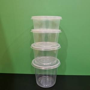 Prix bas d'usine 350/500/550/600/700/1000/1200ml de forme ronde en plastique pp récipient de stockage des aliments en plastique avec couvercle - Product Image 4