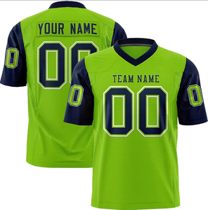 Camisetas Unisex Transpirables Personalizadas de Alta Calidad al por Mayor, Uniformes Deportivos para Adultos, Conjuntos de Camisetas para Equipos de Fútbol Americano 100% - Product Image 2