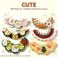 Collier-Écharpe Tricoté Main Adorable pour Chats et Chiens – Accessoires de Noël de Luxe pour Animaux de Compagnie – Vente en Gros pour les Fêtes