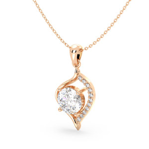 Collar con Colgante de Diamante en Forma de Corazón, Cultivado en Laboratorio con Tecnología HPHT CVD, Oro Sólido de 14K, Estilo Minimalista REYES, para Mujer, Regalo de Boda, Joyería - Product Image 2