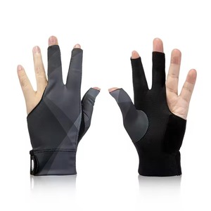 Wholesale Custom Logo <b>Snooker</b> <b>Gloves</b> Non-Slip 3 Fingers Pool Table <b>Gloves</b> Breathable Comfortable Unisex <b>Billiard</b> Cue <b>Gloves</b> - Product Image 4