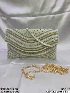 Elegant Handmade Ethnic Bridal <b>Clutch</b> Perfect for <b>Weddings</b>, Festive Parties & Evening Gatherings - Product Image 3