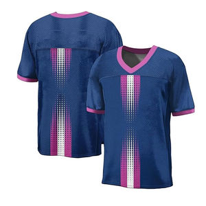 Maillot de football américain de marque privée pour hommes et équipes d'impression par sublimation en gros 100% maillot de football en tissu polyester - Product Image 2