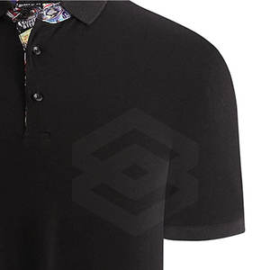 เสื้อยืดโปโลแขนสั้นสำหรับผู้ชายลายสีทึบมีโลโก้ออกแบบได้ตามต้องการ - Product Image 2