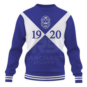 เสื้อสเวตเชิ้ตแขนยาวสำหรับผู้ชาย ลายสมาคมนักศึกษา แบบกำหนดเอง สไตล์กรีก เสื้อสเวตเชิ้ตสมาคมนักศึกษาผู้ชาย เนื้อผ้านุ่ม อุ่นสบาย - Product Image 1