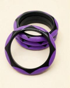 Bracelet en résine fait main coloré, élégant et tendance, bijou artistique unique, léger, cadeau pour femme, exportations MN, origine Inde - Product Image 2