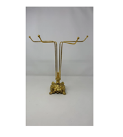 Présentoir organisateur de bijoux en laiton à 3 niveaux flèche décorative porte-bijoux en forme d'œil pour collier boucle d'oreille à vendre
