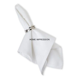 Rond de serviette en acier inoxydable texturé décoration de table de fête de mariage hôtels et restaurants paramètres de table rond de serviette fait main - Product Image 4