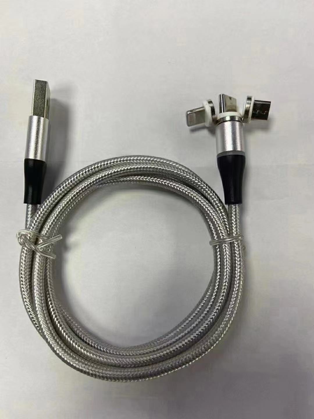 1 meter magnetic cable - silver [without head]