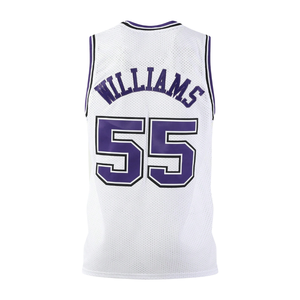 Camisetas de baloncesto de sarga de aparejos de malla de secado rápido personalizadas OEM, camisetas reversibles al por mayor, logotipo, nombre y número bordados personalizados - Product Image 2