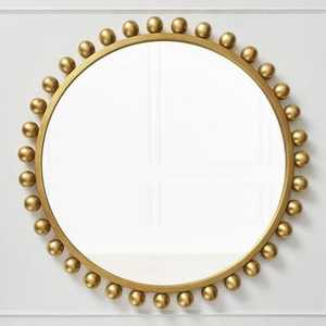 Marco de Espejo de Resina Artesanal de Metal con Acabado Dorado Antiguo Moderno, Decoración Única para el Hogar, Escultura Art Deco para Colgar en la Pared - Product Image 2