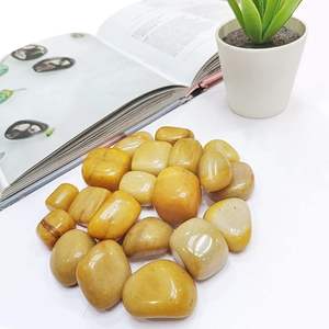 Piedra preciosa de Aventurina amarilla pulida a mano Plexo Solar Chakra Curación Natural Aventurina amarilla Piedra de caída Confianza - Product Image 6