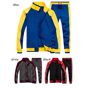 Ensemble de survêtement de sport pour homme, collection Hiver 2025, vente en gros, personnalisable, deux pièces, respirant, séchage rapide, 100% polyester - Product Image 4