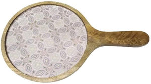 Plateau de service en bois avec finition naturelle - Product Image 2