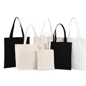 Manufacturer ORCHID Eco-Friendly Reusable Geometric Pattern Shoulder Strap Large Cotton <b>Canvas</b> Grocery Shopping Tote Bags Bulk - Product Image 2