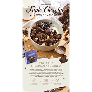 Granola croustillant triple chocolat - Disponible en boîte, en sachet ou en vrac - Product Image 3