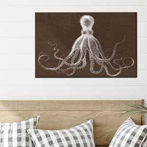 Toile d'art moderne avec motif animalier - Décoration murale imprimée sur le thème sous-marin pour la maison, 1P : Prête à accrocher - Product Image 1