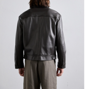 Chaquetas de cuero económicas hechas a medida de alta calidad para hombres Chaquetas de talla grande para hombres Chaquetas ecológicas a bajo precio - Product Image 2