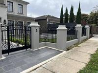 Pengerjaan Logam Bunga Bergaya Eropa yang Dapat Disesuaikan, Dilapisi Bubuk Anti Karat, Pemodelan 3D, Dimensi Dapat Disesuaikan, Desain Terbaru, Dilas