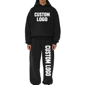 Custom Men's Vintage Wash Regular Breathable Heavyweight Cotton French Terry Tracksuit Solid Color Drop Shoulder Hoodie - Product Image 2