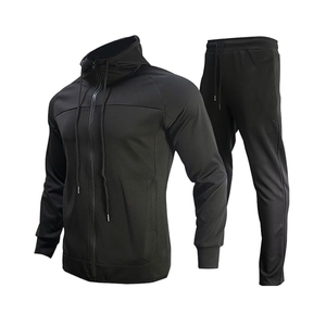 ชุดกีฬามีฮู้ด2ชิ้นเสื้อฮู้ดสีตัดกันชุดวอร์มลำลองสำหรับฤดูใบไม้ร่วง - Product Image 6