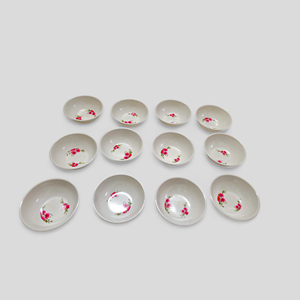 ชามเมลามีนสีขาวและพิมพ์4.5ชามดีไซน์พลาสติกสำหรับใช้ในครัวเรือนสำหรับโรงแรมและโรงแรม - Product Image 3