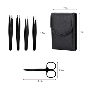 Pinzas de Cejas de Acero Inoxidable de Alta Calidad y Precisión, Reutilizables y Ecológicas para Salón de Belleza, Precio al por Mayor - Product Image 1