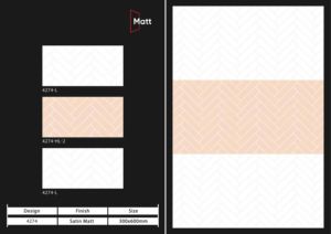 Azulejos de Pared de Cerámica Satinados Mate de 300x600 mm, Diseño Rústico para Interiores, Adhesivo para Baño, Cocina, Apartamento, Habitación - Product Image 2