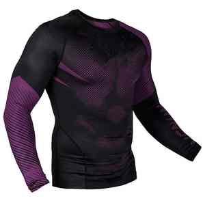 Camiseta Deportiva para Hombre, Transpirable, Lavada, de Poliéster, Manga Corta, Ajustada, para Gimnasio, Fitness, Culturismo - Product Image 1
