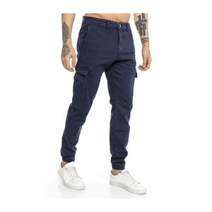 Pantalon cargo multi-poches avec logo personnalisé OEM Pantalon cargo élastique pour hommes dernier cri pantalon respirant de couleur unie à la taille avec cordon de serrage - Product Image 4