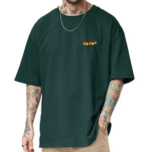 Camiseta Extra Grande de Hombros Caídos, Personalizada, 100% Algodón Orgánico Tejido, para Hombre, con Impresión Digital y Secado Rápido - Product Image 1