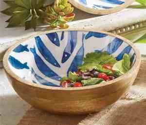 Utensilios de cocina de gran tamaño hechos a mano, cuenco de madera personalizado de alta calidad, pegatina impresa de esmalte moderno, desechable, respetuoso con el medio ambiente, pulido - Product Image 6