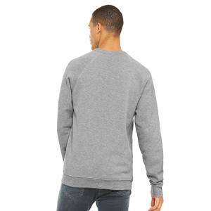 Pulls en polaire chauds pour hommes, sweat-shirt en coton d'hiver unisexe, sweat-shirt en polaire éponge à col rond, gris foncé - Product Image 5