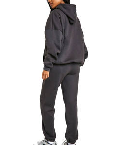 Sweat à capuche imprimé en molleton de coton personnalisé d'hiver Ensembles de pantalons de jogging Survêtements de gym surdimensionnés vierges de luxe sport décontracté - Product Image 6