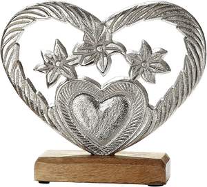 Escultura Redonda Decorativa de Aluminio con Base de Madera, Decoración Navideña para el Hogar, Hecha a Mano, Ecológica, Arte Moderno, Venta al Por Mayor, Exportación - Product Image 2