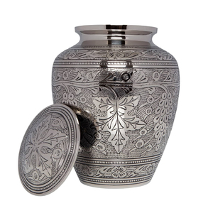 Export Quality Urns New Arrival Aluminium Funeral Cremation Urns Human <b>Ashes</b> Luxury Metal Cremation Urn for Sale 100% - Product Image 1