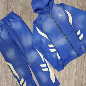 Service OEM – Nouveauté : Ensembles de survêtements pour hommes, grande taille, à capuche, 100 % coton, écologiques, respirants et légers – Vente Flash - Product Image 3
