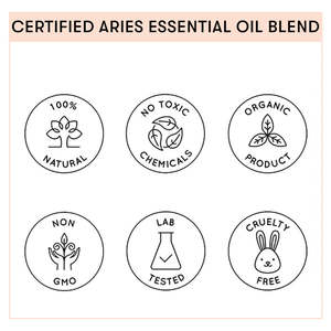 Huile Corporelle Aries : Mélange d'Encens, Ylang-Ylang, Pamplemousse, Géranium, Bois de Santal pour Hydratation et Éclat – Inspiré du Signe du Zodiaque - Product Image 6