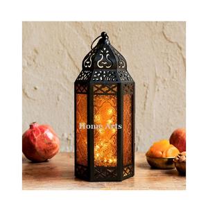 Lanterne suspendue décorative de conception fantaisie avec la lanterne en laiton et en verre de qualité supérieure du meilleur exportateur en Inde - Product Image 4