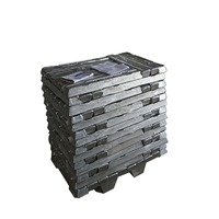 Lingot d'alliage de zinc métallique argenté de haute qualité, pureté 99,99-99,999 %, qualité industrielle, alliage de fonderie non secondaire, teneur en Zn 99 % TH