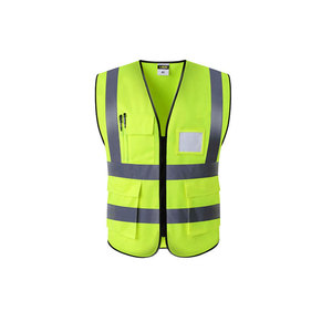 Sécurité améliorée pour l'utilisation nocturne et diurne Gilet de sécurité de travail Couleur néon brillante pour une visibilité maximale Gilet de sécurité de travail - Product Image 1