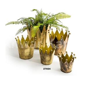 <b>Set</b> of 3 Steel Traditional Oval Flower Planter Ideal For Home Garden Wedding Party & Indoor Outdoor Decor - Product Image 6