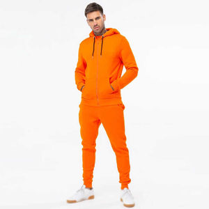 Mens <b>Slim</b> Fitted Polyester Jogger Sportswear Casual Training Wear Zip Tracksuit Hoodie OEM Stripped Casual Sportswear Winter - Product Image 6