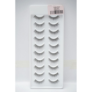 Lot de 10 paires de faux cils en coton doux naturel, faits à la main, avec bande synthétique de haute qualité – Emballage personnalisable avec logo, fabrication Divine - Product Image 1