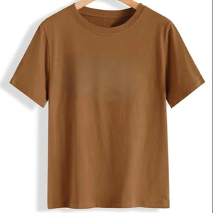 T-shirt personnalisé vêtements en vrac t-shirts surdimensionnés pour hommes t-shirt en coton à manches courtes pour hommes design solide avec motif - Product Image 1