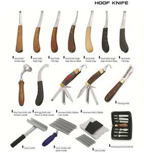 Peigne à épaissir les sabots avec manche en bois, couteau à sabots, outils de toilettage, instruments vétérinaires, équipement de toilettage pour chevaux, coupe-sabots en acier inoxydable - Product Image 4