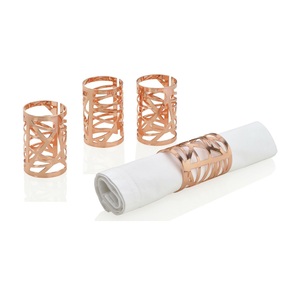 High Quality Metal Napkin Ring with Leaf Design for Luxury Dining Wedding & <b>Party</b> <b>Table</b> for Hotel Restaurant & Home Use - Product Image 5