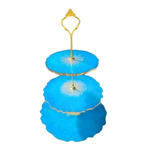 ขาตั้งเค้กเรซิ่นทำมือสำหรับเสิร์ฟเค้ก ขาตั้งขนมและคัพเค้กตกแต่งสำหรับงานแต่งงาน วันเกิด และงานเฉลิมฉลอง - Product Image 1